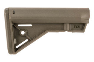 B5 Systems Bravo-C OD Green fixed stock for carbine Mil-Spec receivers features a generous cheek weld and QD sling mounts.